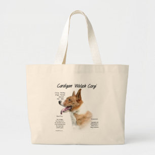 Cardigan Welsh Corgi History Design Jumbo Stoffbeutel