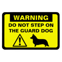 Cardigan Welsh Corgi Humore Guard Dog Warnung