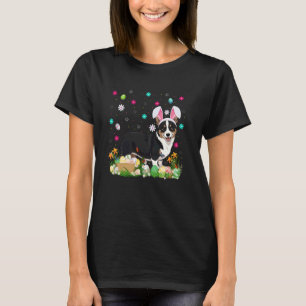 Cardigan Welsh Corgi Hund Ostereier-Suche Hasenohr T-Shirt