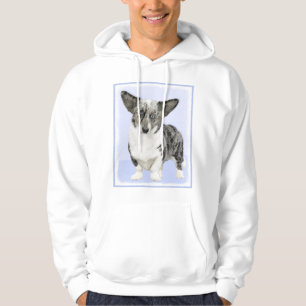 Cardigan Welsh Corgi Malerei - Original Hund Kunst Hoodie