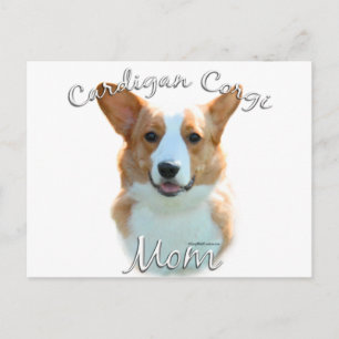 Cardigan Welsh Corgi Mama 2 Postkarte