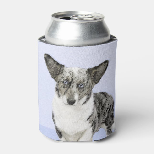 Cardigan Welsh Corgi Painting - Original Dog Art Dosenkühler (Kanne Vorderseite)