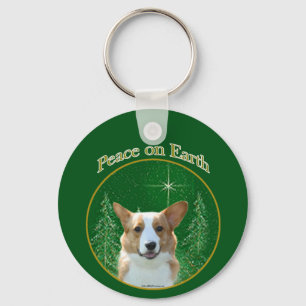 Cardigan Welsh Corgi Peace Schlüsselanhänger