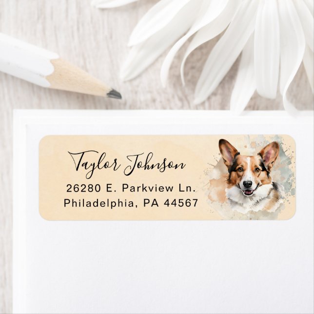 Cardigan Welsh Corgi Rücksendeadresse (Insitu)