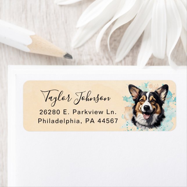 Cardigan Welsh Corgi Rücksendeadresse (Insitu)