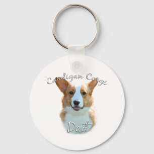 Cardigan Welsh Corgi Vater 2 Schlüsselanhänger