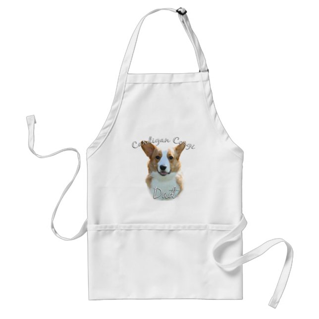 Cardigan Welsh Corgi Vater 2 Schürze (Vorne)