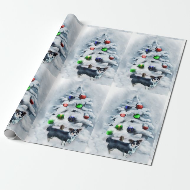 Cardigan Welsh Corgi Weihnachten Geschenkpapier (Ungerollt)