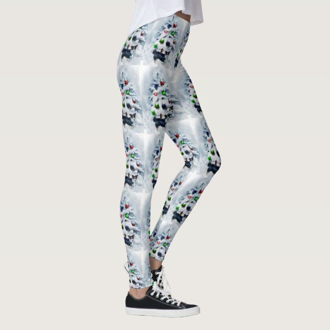Cardigan Welsh Corgi Weihnachten Leggings (Rechts)