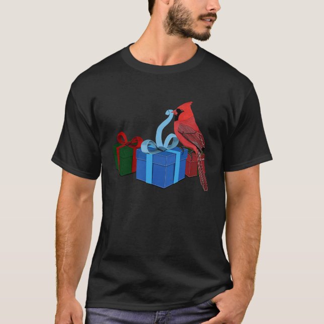 Cardinal Bird Bird Birdwatcher Animal Biologist T-Shirt (Vorderseite)