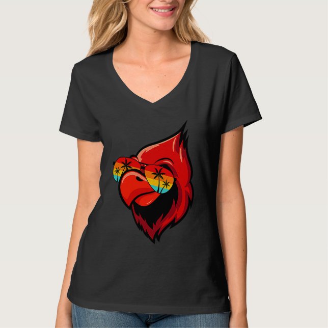Cardinal birds Cardinal Day birdwatching birding o T-Shirt (Vorderseite)