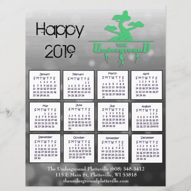 Cardinal Business Calendar Flyer 2019 pour le clie (Devant)