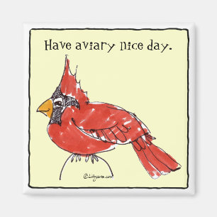 Cardinal Cardinal Cute Magnet personnalisé