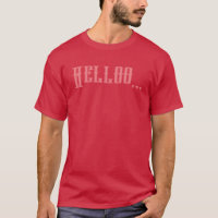 Cardinal Color Custom Text T-Shirt Homme