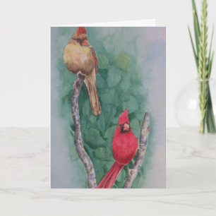 Cardinal Compagnons Carte de Noël
