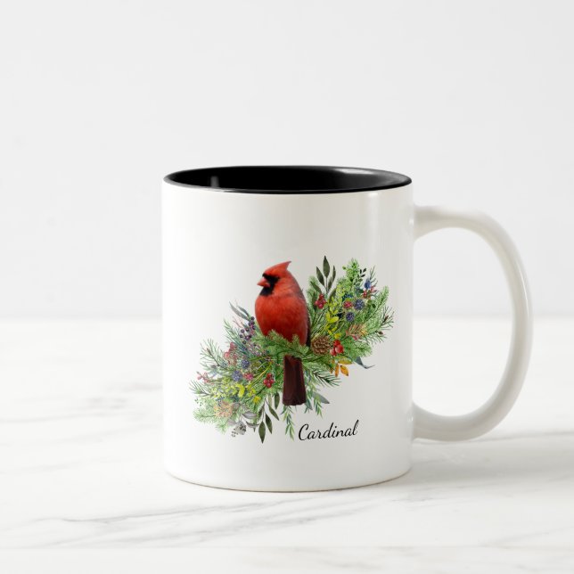 Cardinal de la Mug d'oiseaux (Droit)