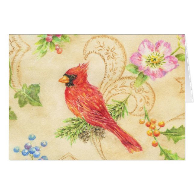 Cardinal de Noël Cardinal Cardinal Botanical Grey  (Devant horizontal)