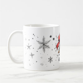 Cardinal Festif & Mug de flocon de neige