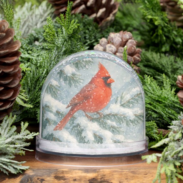 Cardinal in the Snow Christmas  Schneekugeln (Winter)