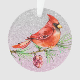 Cardinal - Ornement d'oiseaux rouges