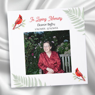 Cardinal Poem Celebration of Life Funeral Gästebuch