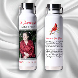 Cardinal Poem Memorial Keepsake  Trinkflasche