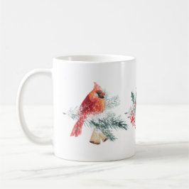 Cardinal Red Robin Pine Red Berry Mug