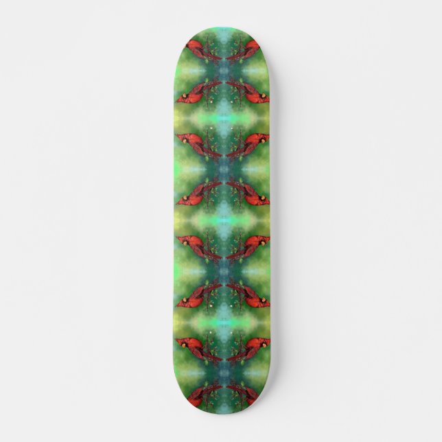 Cardinal rouge du Nord Skateboard (Devant)