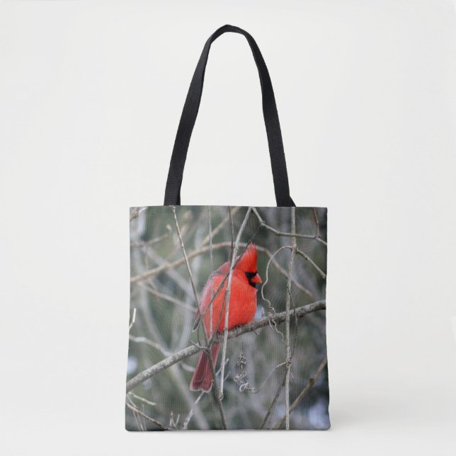 Cardinal royal rouge Sac fourre-tout imprimé (Devant)