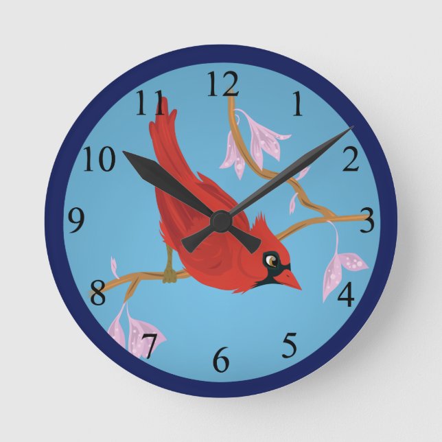 Cardinal Runde Wanduhr (Vorderseite)