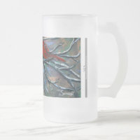 "Cardinal tasse grande givrée sur élans"