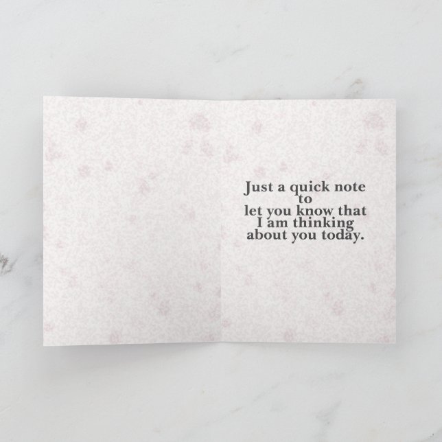 Cardinal (Thinking of you) Karte (Innenseite)