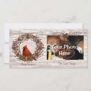 Cardinal Wreath Carte photo