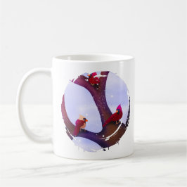 Cardinals Perched On A Tree Holiday Mug Kaffeetasse