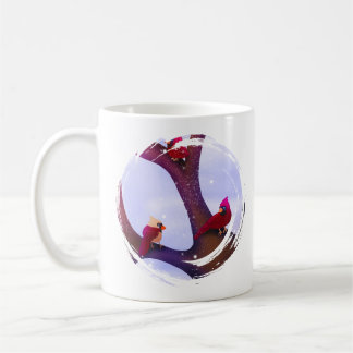 Cardinals Perched On A Tree Holiday Mug Kaffeetasse