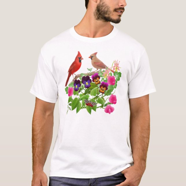 Cardinaux dans le T-shirt de jardin (Devant)