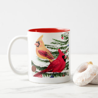 Cardinaux de Noël Mug par JML