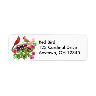 Cardinaux en Étiquette de jardin