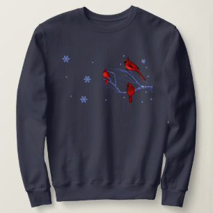 Cardinaux rouges. Sweatshirts cadeaux de Noël