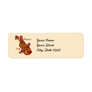 Cardinaux Violon étiquettes de adresse