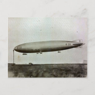 Cardington, Airship R33 Postkarte
