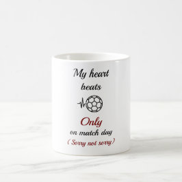 Cardio? Ich schaue Fußball Funny Fußball Fan Beche Kaffeetasse