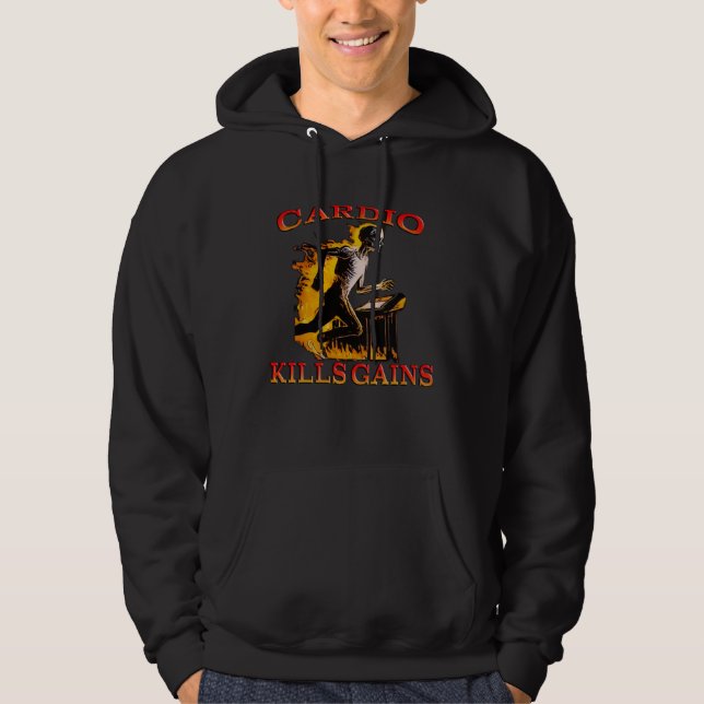 Cardio Kills the Gains Hoodie (Vorderseite)