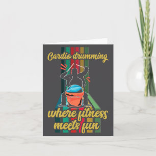 Cardio-Trommel-Gym-Übung Lustige Fitness Cl W Karte