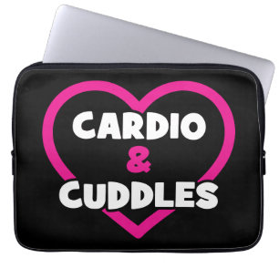 Cardio und Cuddles - Funny Novelty Gym Workout Laptopschutzhülle