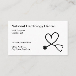 Cardiologiste en médecine Carte de visite en cardi