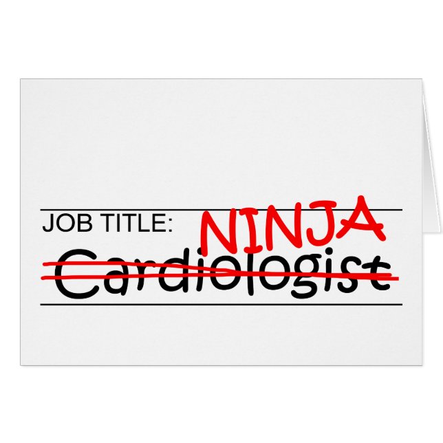 Cardiologue de Ninja de fonction (Devant horizontal)