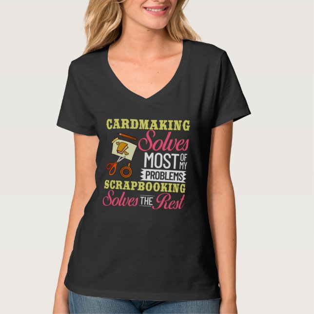 Cardmaking Card Maker Stamps Dies Crafting T-Shirt (Vorderseite)