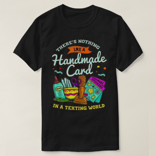 Cardmaking Scrapbooking Geschenk für Crafting Card T-Shirt (Design vorne)