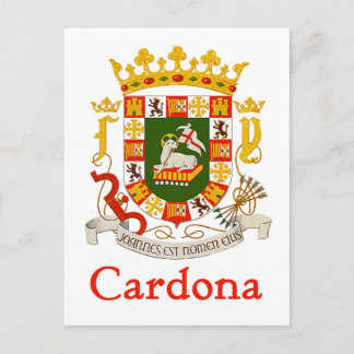 Cardona Schild Puerto Rico Postkarte